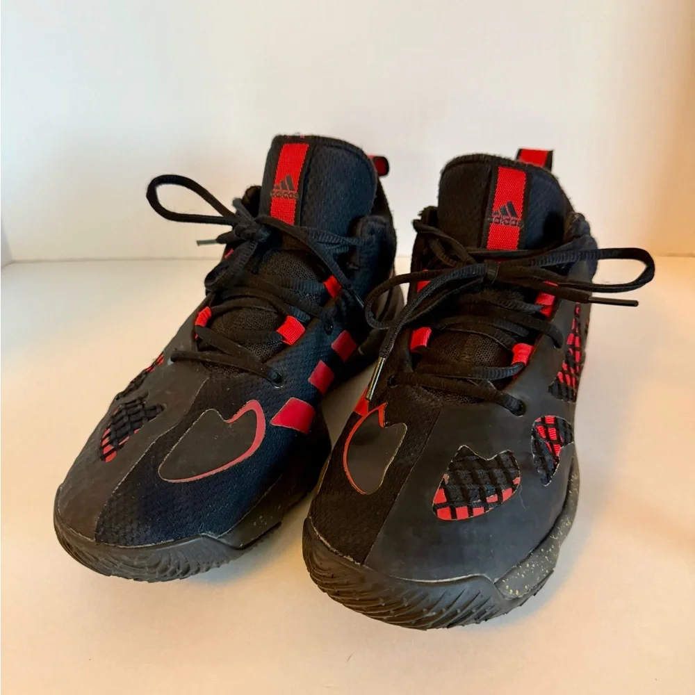 Adidas Mens Vivid Red Black PRO N3XT 2021 Low Size 8 Basketball